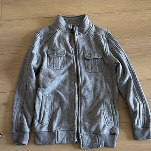Gray Zip-Up Jacket